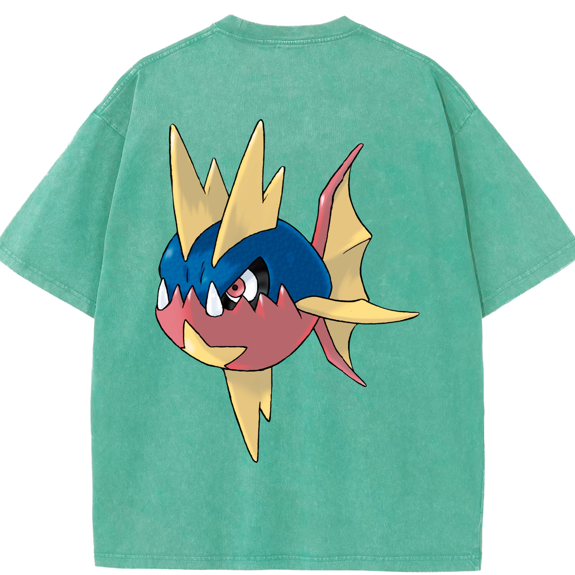 （画像用） ポケットモンスター Pokémon 綿100% ヴィンテージ風 半袖Tシャツ（背面プリント）
